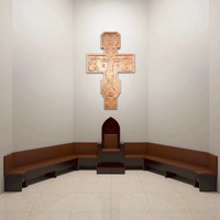 Chaises de pasteur en bois avec siège en cuir, mobilier d'église pour théâtre, chapelle, salles de culte chrétien