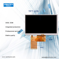 Modul Display LCD TFT 4.3 inci standar suplai panjang stabil pabrik dengan Panel sentuh resistif RTP