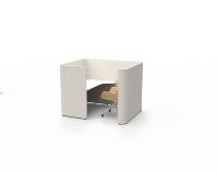 Station de travail de centre d'appels de bureau unique au design moderne Cloison de séparation de bureau insonorisée et durable pour l'utilisation du centre d'appels de bureau