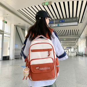 Schoolbag học sinh không thấm nước túi đi học công suất lớn thời trang cuốn sách giản dị - Product Image 6