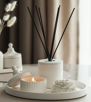 CH Offre Spéciale OEM Nouveau diffuseur à roseaux en céramique moderne et écologique de luxe Diffuseurs de parfum d'intérieur en céramique et en verre écologique