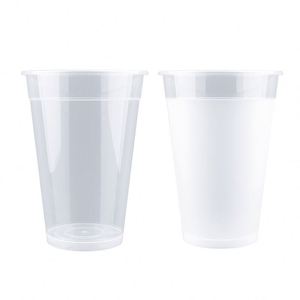 Gobelets à café au lait personnalisés avec logo imprimé, épais, en plastique jetable, pour boissons, avec couvercles, pour bubble tea - Product Image 3