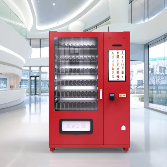 Popular Metal Combo Vending Machine for Snacks and Drinks Cooling System Touch Screen Token Payment for Shopping Malls