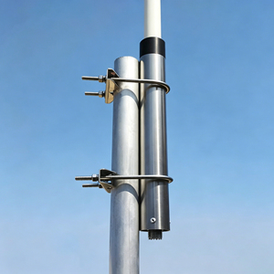 Высокоусиленная 4 м 12dbi 300-400 мГц 400-520 мГц UHF Стекловолоконная Базовая антенна без заземления - Product Image 3