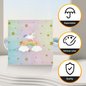 10PC*12 Double Sided Rainbow <strong>Unicorn</strong> Napkins Birthday Baby Shower <strong>Party</strong> Decorations <strong>Supplies</strong> Tableware &amp; Decorations - Product Image 4