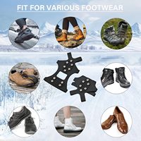 Crampons de Traction antidérapants pour chaussures de glace, 10 crampons élastiques pour l'escalade