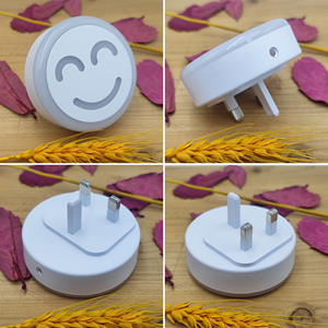 ไฟกลางคืนแบบเสียบปลั๊กติดผนัง OEM ลายหน้ายิ้มน่ารัก 0.5W LED ให้แสงนุ่มนวล อุ่นสบาย เหมาะสำหรับห้องนอน ทางเดิน และห้องเด็ก - Product Image 5