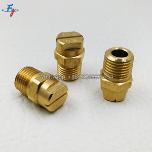 1/8 "पीतल hvv फ्लैट इंजेक्टर नोजल, पीतल के फ्लैट पंखे स्प्रे नोजल, वीए एयर जेट हाइड्रोसीडिंग पीतल के फ्लैट पंखे स्प्रे नोजल - Product Image 3