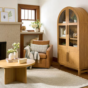 Mesa de almacenamiento redonda de madera, simple y elegante, adecuada para la decoración de la sala de estar del hogar, mesa de centro baja para el suelo. - Product Image 2