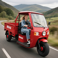 Tricycle électrique chinois 1000W, véhicule utilitaire à 3 roues, moteur en acier, carrosserie ouverte, 60V, 600kg, pour passagers, exporté par des exportateurs de tricycles