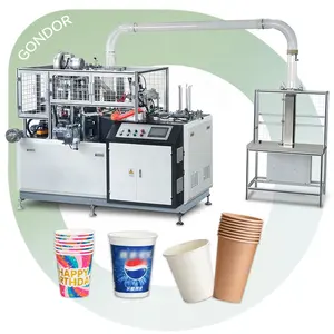 Dubbele Wand Zijde Horizontale Product Wegwerp Plaat Italiaanse En Papier Cup Maker Maken Machine Om Te Produceren