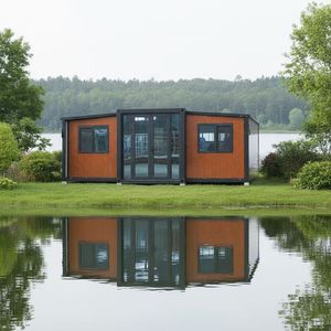 SmartBuild Maison Conteneur Modulaire Pliable et Extensible en Acier <span class=keywords><strong>de</strong></span> 20 pieds, <span class=keywords><strong>Toit</strong></span> Plat, Maison Préfabriquée, Casa Desmontable - Product Image 2