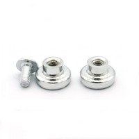 Vis de colonne magnétique pour cylindres de montage de plafonnier LED Kits d'aimant de plaque de montage