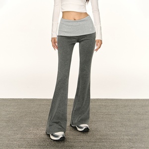 <span class=keywords><strong>Pantaloni</strong></span> Bootcut <span class=keywords><strong>Bianchi</strong></span> in Poliestere a Vita Alta Stile Americano Ariseism per <span class=keywords><strong>Donna</strong></span>, Nuovi <span class=keywords><strong>Pantaloni</strong></span> Sportivi e Yoga a Gamba Larga per l'Autunno - Product Image 6