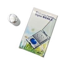 Báscula Digital Portátil de Alta Precisión 0.01g, Mini Báscula de 200g 500g para Pesar Oro, Joyas y Diamantes