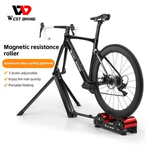 WEST BIKING New Indoor Road Stand Exercise Bicycle Magnetic Rollers Trainer Indoor Bike Roller For Bike Bicycle Training