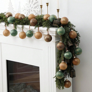 Vintage Christmas Ball Ornaments Set - Retro Style Baubles for Tree Decor, Hotel Window Display, Festive Hanging Decorations - Product Image 5