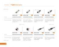 Cable conector impermeable M16 2 3 4 5 6 7 8 12 14 16 pines macho hembra aviación circular AISG C091 | METABEE B2B fábrica