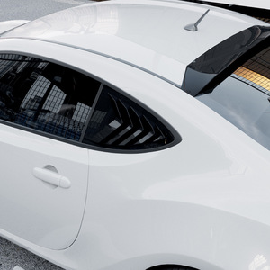 Calcomanías triangulares para ventana con textura de fibra de carbono en negro piano para GT86 Subaru BRZ ZC6 Scion FR S 2013 2020 - Product Image 1