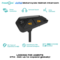 Intercomunicador para Motocicleta FreedConn FG, Alcance de 1 KM, Multiridere, Reducción de Ruido CVC, Resistente al Agua IP65