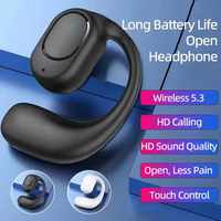 Écouteurs sportifs sans fil C50 OWS, étanches IPX4, audio LHDC, Bluetooth 5.3, indicateur de batterie LED, non intra-auriculaires, à conduction osseuse, tactiles