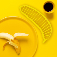Handmatige bananen snijder, snelle en gelijkmatige bananen snijtool, fruit snijder, keuken gadget voor salades, snacks en desserts