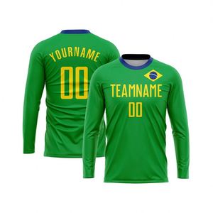 Maillot de football classique à manches longues, respirant et à séchage rapide, uniforme sportif pour hommes, idéal pour les matchs et la compétition - Product Image 1