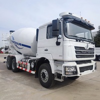 Camion malaxeur à béton Cummins Engine 8 12 Cbm Shacman 6x4, 6 Cbm 10 Cbm, grand malaxeur à béton articulé autochargeur