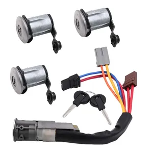 Cylindre de serrure de porte avant et arrière et barillet de contacteur pour Peugeot/Citroën Partner Berlingo <span class=keywords><strong>Xsara</strong></span> <span class=keywords><strong>Picasso</strong></span> 96244156, 252522, 9170.G3 - Product Image 1