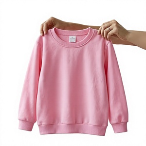 เสื้อสเวตเชิ้ตเด็กคุณภาพสูง ผ้าฟลีซ สำหรับเด็กวัยหัดเดิน เด็กชาย เด็กหญิง ฤดูใบไม้ผลิ สีพื้น ปักโลโก้ได้ ชุดครอบครัวเข้าชุด คอกลม - Product Image 3