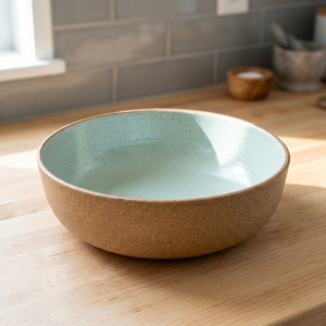 Bol de service en céramique de qualité alimentaire, peint à la main, design minimaliste, compatible lave-vaisselle, durable et éco-responsable, pour la maison, les restaurants et les hôtels - Product Image 1