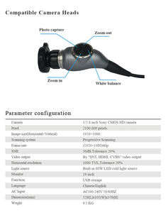 Macchina fotografica portatile dell'endoscopio 4k interamente In 1 Cy9119 per cistoscopio/isteroscopio/laparoscopio/artroscopio/endoscopio/endoscopio - Product Image 5