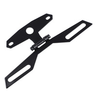 Support de plaque d'immatriculation pliable pour moto avec feu arrière, support universel pour ATV et moto tout-terrain