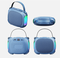 Mini enceinte portable RGB avec lumière LED, carte TF, radio FM et USB pour ordinateur, téléphone portable et utilisation en extérieur
