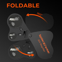 Spider Farmer 30X-60X Jewelers Loupe Magnifier With LED Light Spider Farmer