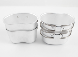 Ensemble de tasses en aluminium directement du fabricant, gourdes de camping portables pour la cuisson en extérieur - Product Image 3