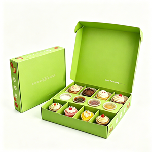 Emballage de beignets en papier biodégradable de qualité alimentaire avec logo personnalisé, rose, pour <span class=keywords><strong>livraison</strong></span> rapide de mochi donuts, avec fenêtre - Product Image 2