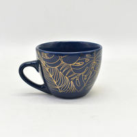 Fournisseurs chinois : Nouveauté ! Vaisselle en porcelaine émaillée bleue, 18 pièces, motif végétal uni, prix attractif