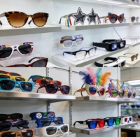 Gafas de Sol Beckon Personalizadas Hechas a Mano con Pedrería en Forma de Estrella de Cinco Puntas, Gafas Novedosas con Pedrería para Fiestas de Baile y Diversión al Aire Libre