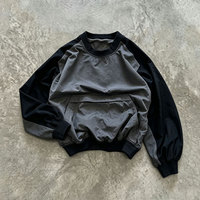 Sweat-shirt pour homme en coton 100% tricoté, 300 grammes, col en V, style hip-hop, avec poche kangourou, patchwork contrasté, personnalisable OEM