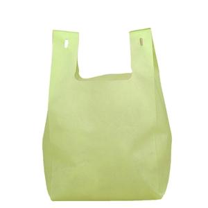 Personnalisé Petit Mignon Potable Grande Qualité Réutilisable pp Main Non Tissé Gilet Fourre-Tout Tissu T-shirt Sac pour Shopping - Product Image 1