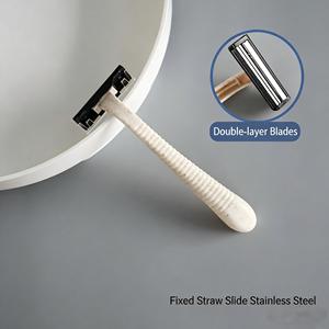 Bulk Wholesale Twin Blade Disposable <strong>Razor</strong> Blades For Home Travel Hotel Disposable Shaving Blades Essential Amenities - Product Image 6