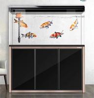 Pas de changement d'eau aquarium petit et moyen salon d'aquarium paresseux grand aquarium maison poisson rouge en verre écologique avec armoire