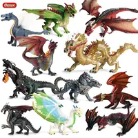 Oenux-figuras de acción de Dragon Dinosaurs, modelo de dragón chino de PVC mágico volador, regalo de Navidad, juguete de decoración de colección, venta al por mayor