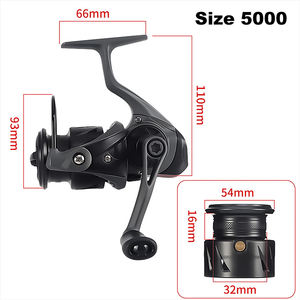 <span class=keywords><strong>Moulinet</strong></span> rotatif en fil métallique à culbuteur tout carbone 5.2:1 Roue de mer en eau salée <span class=keywords><strong>Moulinet</strong></span> à carpe pour la pêche en mer - Product Image 6