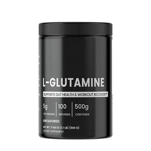 Suplemento de Aminoácidos en Polvo de L-Glutamina Natural de Marca Privada OEM, 500 g, Pre-Entrenamiento, Recuperación Muscular, Apoyo para la Salud Intestinal - Product Image 1