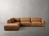 Canapé en cuir véritable de style américain Rhoohill, meubles de salon modernes, ensemble de canapés modulaires en forme de L