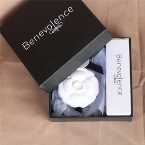 Factory Customized Logo Home Decorative Round Hanging Ceramic Aroma <strong>Flower</strong> Fragrance Oil <strong>Diffuser</strong> Stone Scented <strong>Clay</strong> - Product Image 5