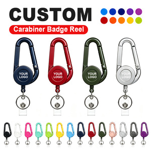 Porte-badge rétractable personnalisé en plastique ABS, multifonctionnel, avec porte-clés, pour hôpitaux, médecins et expositions (vente en gros) - Product Image 1
