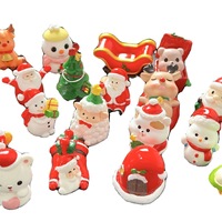 Onafhankelijke Blind Bag Kerstman Cadeau Prijs Miniatuur Harsen Figuurtje Speelgoed Sneeuwpop Kerst Kinderen Decoratieve Ornamenten